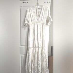 BalticBorn BOHO / hippie white dress women’s size large 10 NWT wedding dress